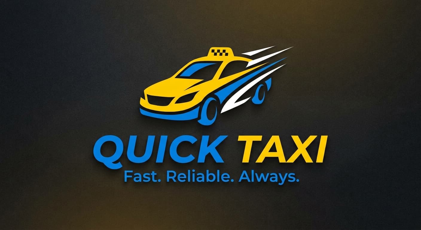 Quick Taxi branded vehicle